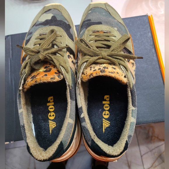 Gola Women's Eclipse Mode Sneakers Camo and Leopard Phylon sole• Colour blockin - Picture 3 of 7